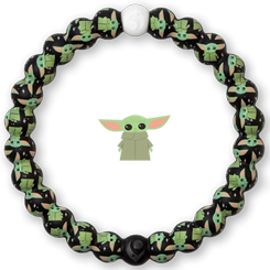 Pulsera oficial Lokai de The Child Black basada en el popular personaje de The Mandalorian. La pulsera representa el equilibrio tal cual como el ying y yang, la perla de color negro contiene tierra del Mar Muerto