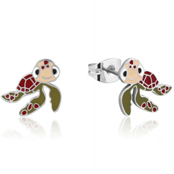 Pendientes oficiales de Crush la divertida tortuguita de Nemo. Disfruta de estos pendientes tan cuquis realizados en acero quirúrgico y tienen unas dimensiones de 11 mm
