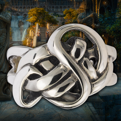 Deslumbrante anillo de Lindir un Elfo de Rivendel de la Tercera Edad. Completa tu colección de joyas  “The Hobbit”, aquí tienes el famoso anillo realizado a mano en plata