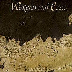 Precioso cuadro con la lámina del Mapa Westeros y Essos aparecido en la serie Juego de Tronos. Disfruta en tu lugar preferido de tu casa o de tu oficina con este cuadro con paspartú.