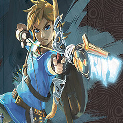 Espectacular Póster realizado en madera de Zelda Breath of the Wild, el Póster tiene un tamaño aproximado de 40 x 60 cm.,