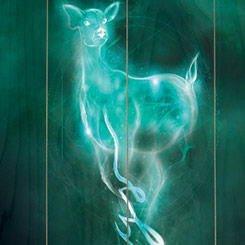 Póster realizado en madera de Harry Potter (Doe Patronus), el Póster tiene un tamaño aproximado de 40 x 60 cm., decora tu espacio preferido con un toque retro.