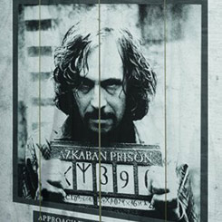 Póster realizado en madera de Sirius Black Wanted, el Póster tiene un tamaño aproximado de 40 x 60 cm.