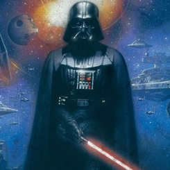 Espectacular Póster realizado en metal de Darth Vader Star Wars Epics Collection, el Póster tiene un tamaño aproximado de 45 x 32 cm., 
