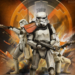Espectacular Póster realizado en metal de Stormtroopers Rogue One Key Forces Collection, el Póster tiene un tamaño aproximado de 45 x 32 cm., 
