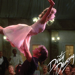 Espectacular cuadro de Johnny Castle y Baby Houseman interpretados por Patrick Swayze y Jennifer Grey basado en la película Dirty Dancing (dirigida por Emile Ardolino). 