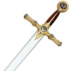 La espada de Los Masones a escala 1/1 con una longitud aproximada de 116 centímetros, realizada en acero toledano. 