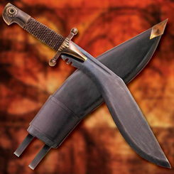 Espectacular cuchillo Assassin´s Kukri basado en el popular serie de videojuegos, historietas, libros, y cortos de ficción histórica. Este precioso cuchillo es una mezcla de Steampunk victoriano y kukri