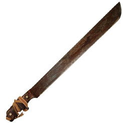 Réplica oficial de la firma Neca del Machete de Jason Voorhees de Viernes 13, el machete está realizado en metal y madera.