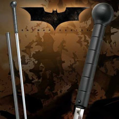 Replica original del bastón que oculta una espada utilizado en la película de Batman Begins, realizado en acero 440º, longitud 100 cm.