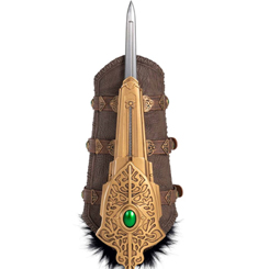 Réplica oficial de tamaño real de la cuchilla oculta usada por Eivor basada en Assassin's Creed Valhalla. Esta réplica tiene una longitud aproximada de 37 cm., está realizada en PVC y ABS.