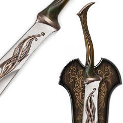 Réplica oficial de la espada utilizada por el ejército del bosque negro en El Hobbit La Batalla de los Cinco Ejércitos perteneciente a la trilogía de películas “The Hobbit”. Escala 1:1., 