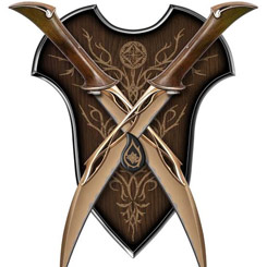 Réplica oficial de las dagas utilizadas por Tauriel en la trilogía de películas de "El Hobbit" de Tolkien. 