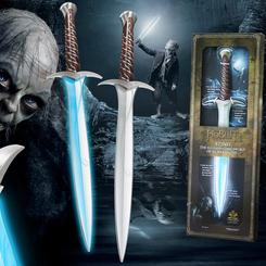 Réplica oficial de la espada con iluminación de Sting (Dardo) utilizada por Bilbo Bolsón en El hobbit: Un viaje inesperado. 