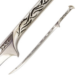 Réplica oficial de la Espada del Rey Elfo Thranduil de El Hobbit “The Hobbit”, la espada está realizada a escala 1/1 con una longitud aproximada de 100 cm., 