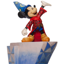 Figura de Mickey Mouse como Aprendiz de Brujo basado en la película de Fantasía de 1940, en esta ocasión el artista Jim Shore ha elaborado esta figura con unos 46 cm.,