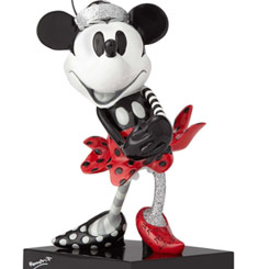 Preciosa figura de Minnie Mouse de Walt Disney realizada por el pintor y escultor Romero Britto, titulada Steamboat Minnie Mouse. 