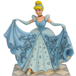 Figura de la Cenicienta con su zapatito de cristal, Jim Shore basándose en el clásico de La Cenicienta ha elaborado esta figura con aproximadamente unos 20 cm., de altura en donde se ha mezclado la magia de las figuras de Walt Disney