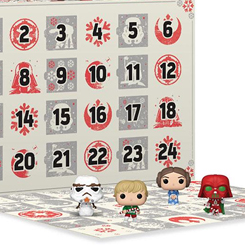 Calendario de adviento de Star Wars Pocket POP! El calendario está compuesto por 24 figuras de unos 4 cm de alto aproximadamente. Descubre a tus personajes preferidos 