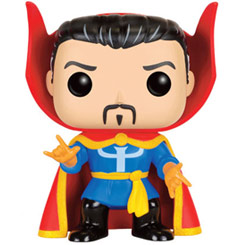 Figura de Doctor Extraño realizada en vinilo perteneciente a la línea Pop! de Funko. La figura tiene una altura aproximada de 10 cm., y está basada en el Universo de Marvel Comics.