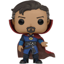 Figura de Doctor Strange realizada en vinilo perteneciente a la línea Pop! de Funko. La figura tiene una altura aproximada de 10 cm., y está basada la película de Doctor Extraño