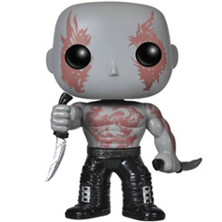 Figura de Drax realizada en vinilo perteneciente a la línea Pop! de Funko. La figura tiene una altura aproximada de 10 cm., y está basada en la película de Guardianes de la Galaxia de Marvel Comics.