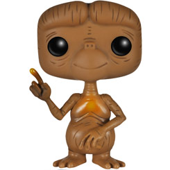 Entrañable figura de E.T. realizada en vinilo perteneciente a la línea Pop! de Funko. La figura tiene una altura aproximada de 10 cm., y está basado en la película de E.T. El Extraterrestre. 