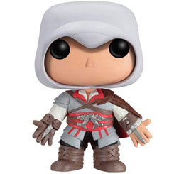 Figura de Ezio realizada en vinilo perteneciente a la línea Pop! de Funko. La figura tiene una altura aproximada de 10 cm., y está basada en el popular Videojuego de Assassin´s Creed.