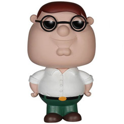 Figura de Peter realizada en vinilo perteneciente a la línea Pop! de Funko. La figura tiene una altura aproximada de 9 cm., y está basada en la serie de televisión Family Guy. 