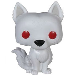 Figura de Ghost como campesina realizada en vinilo perteneciente a la línea Pop! de Funko. La figura tiene una altura aproximada de 10 cm., y está basada en la serie de TV Juego de Tronos.