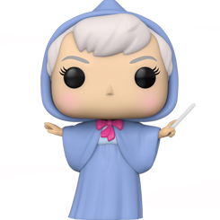 Figura del Hada Madrina realizada en vinilo perteneciente a la línea Pop! de Funko. La figura tiene una altura aproximada de 10 cm., y está basada en la película de Disney La Cenicienta.