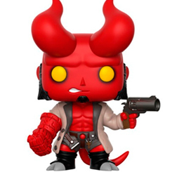 Figura Helboy Chase realizada en vinilo perteneciente a la línea Pop! de Funko. La figura tiene una altura aproximada de 9 cm., y está basada en la saga de Hellboy. 