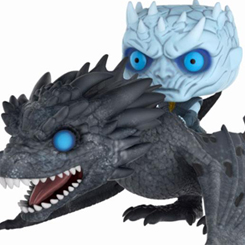Figura de Night King & Viserion realizada en vinilo perteneciente a la línea Pop! de Funko. La figura tiene una longitud aproximada de 15 cm., y está basada en la serie de TV Juego de Tronos. 