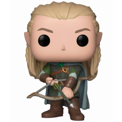 Figura de Legolas realizada en vinilo perteneciente a la línea Pop! de Funko. La figura tiene una altura aproximada de 10 cm., y está basada en saga de El Señor de los Anillos. 
