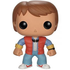 Figura de Marty McFly realizada en vinilo perteneciente a la línea Pop! de Funko. La figura tiene una altura aproximada de 10 cm., y está basada en la película de Regreso al Futuro.