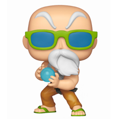 Figura del Maestro Roshi realizada en vinilo perteneciente a la línea Pop! de Funko. La figura tiene una altura aproximada de 10 cm., y está basada en la serie de animación DragonBall Z.