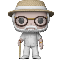 Figura de John Hammond realizada en vinilo perteneciente a la línea Pop! de Funko. La figura tiene una altura aproximada de 9 cm., y está basada en la saga de películas de Jurassic Park.