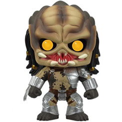 Figura de Predator realizada en vinilo perteneciente a la línea Pop! de Funko. La figura tiene una altura aproximada de 10 cm., y está basada en la película de Predator. 