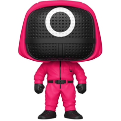 Figura de Soldado Círculo realizada en vinilo perteneciente a la línea Pop! de Funko. La figura tiene una altura aproximada de 10 cm., y está basada en la serie de Netflix El Juego del Calamar. 