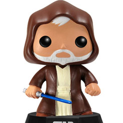 Figura de Obi-Wan Kenobi realizada en vinilo perteneciente a la línea Pop! de Funko. La figura tiene una altura aproximada de 9 cm., y está basada en la saga de Star Wars. 