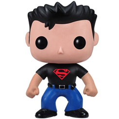 Figura de Superboy realizada en vinilo perteneciente a la línea Pop! de Funko. La figura tiene una altura aproximada de 10 cm., y está basada en el Universo de DC Comics.