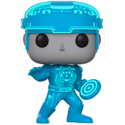 Figura de Tron realizada en vinilo perteneciente a la línea Pop! de Funko. La figura tiene una altura aproximada de 10 cm., y está basada en la película de Disney Tron. 