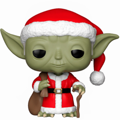 Figura de Yoda de Navidad realizada en vinilo perteneciente a la línea Pop! de Funko. La figura tiene una altura aproximada de 10 cm., y está basada en la película de Star Wars. 