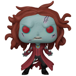 Figura de Zombie Scarlet Witch realizada en vinilo perteneciente a la línea Pop! de Funko. La figura tiene una altura aproximada de 10 cm., y está basada en saga de Marvel What If...?.