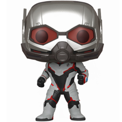Figura de Ant-man realizada en vinilo perteneciente a la línea Pop! de Funko. La figura tiene una altura aproximada de 10 cm., y está basada en saga de Avengers: Endgame.