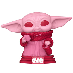 Figura de Grogu realizada en vinilo perteneciente a la línea Pop! de Funko. La figura tiene una altura aproximada de 10 cm., y está basada en la saga de Star Wars. 