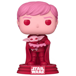 Figura de Luke y Grogu realizada en vinilo perteneciente a la línea Pop! de Funko. La figura tiene una altura aproximada de 10 cm., y está basada en la saga de Star Wars.