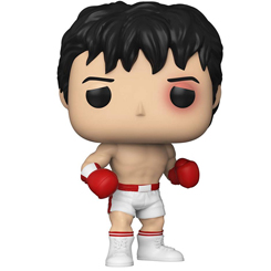 Figura de 45th Anniversary Rocky Balboa realizada en vinilo perteneciente a la línea Pop! de Funko. La figura tiene una altura aproximada de 10 cm., y está basada en la saga de Rocky. 