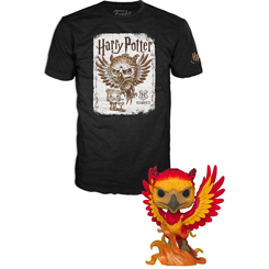 Pack figura Funko y Camiseta Dumbledore Patronus. Funko nos presenta una nueva línea "POP! & Tee Box ". Cada set viene con una camiseta de alta calidad y una minifigura POP!