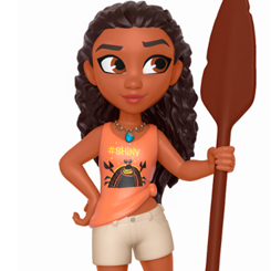 Figura de Moana realizada en vinilo perteneciente a la línea Rock Candy de Funko. La figura tiene una altura aproximada de 13 cm., y está basada en la popular película ¡Rompe Ralph! 2: Ralph rompe Internet. 